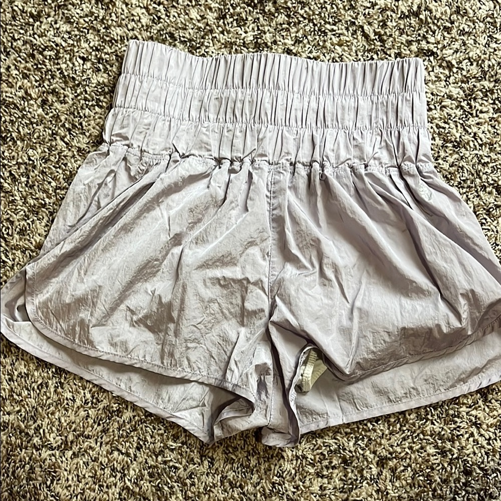Women's light purple High-Waisted Shorts